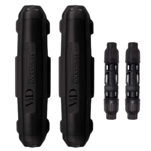 ViD 2 Stück Schutzhülle Für Solarstecker + 2 Paar Solarstecker