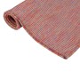 Roter vidaXL Outdoor-Teppich, Flachgewebe, aufgerollt, mit robuster, witterungsbeständiger Textur.