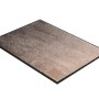 Schöner Wohnen Fußmatte Miami in Beige-Taupe, 50x70 cm, mit Farbverlauf und schwarzem Rand.