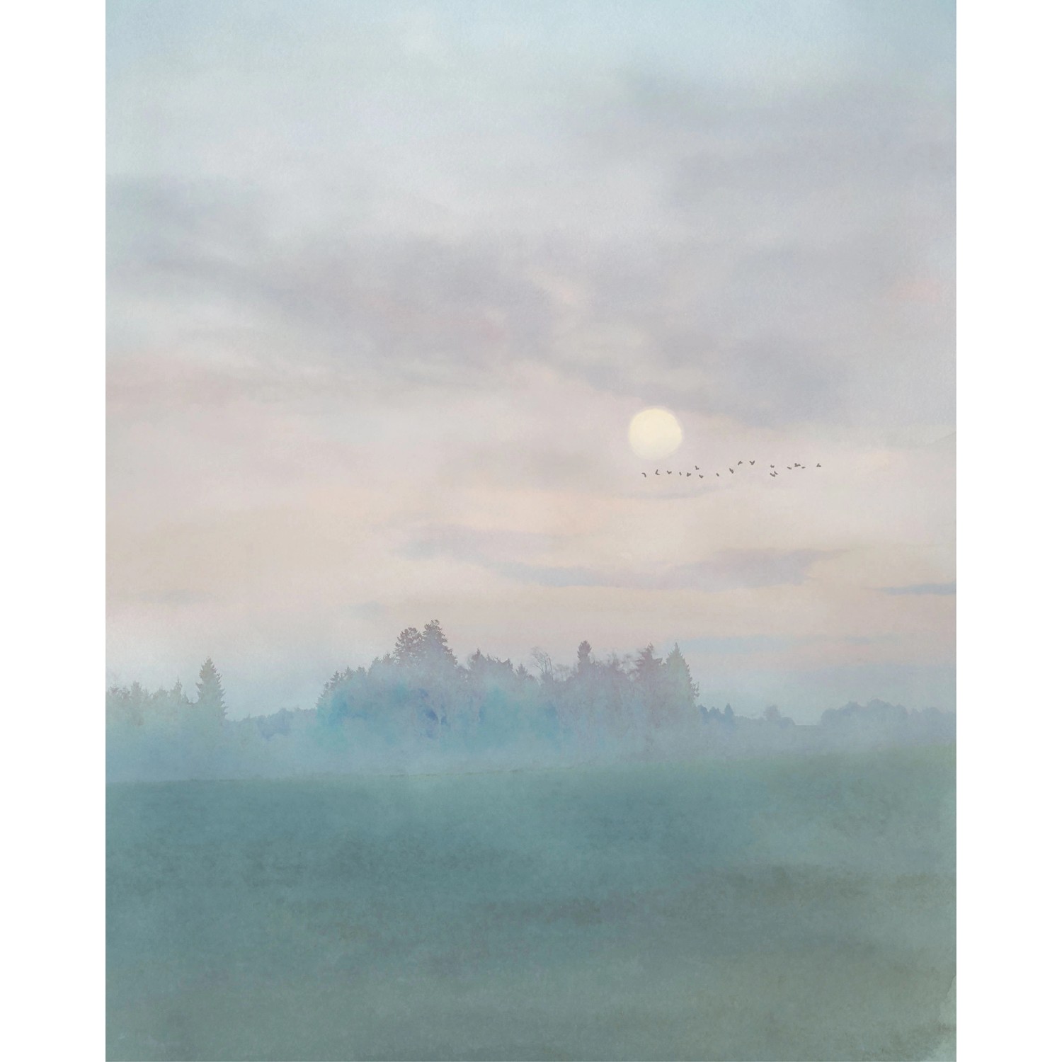 Komar Fototapete Hazy Hush 200 cm x 250 cm
