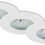 Briloner LED-Einbaustrahler Attach, 3er Set, weiß, für Innenräume und Bad geeignet.