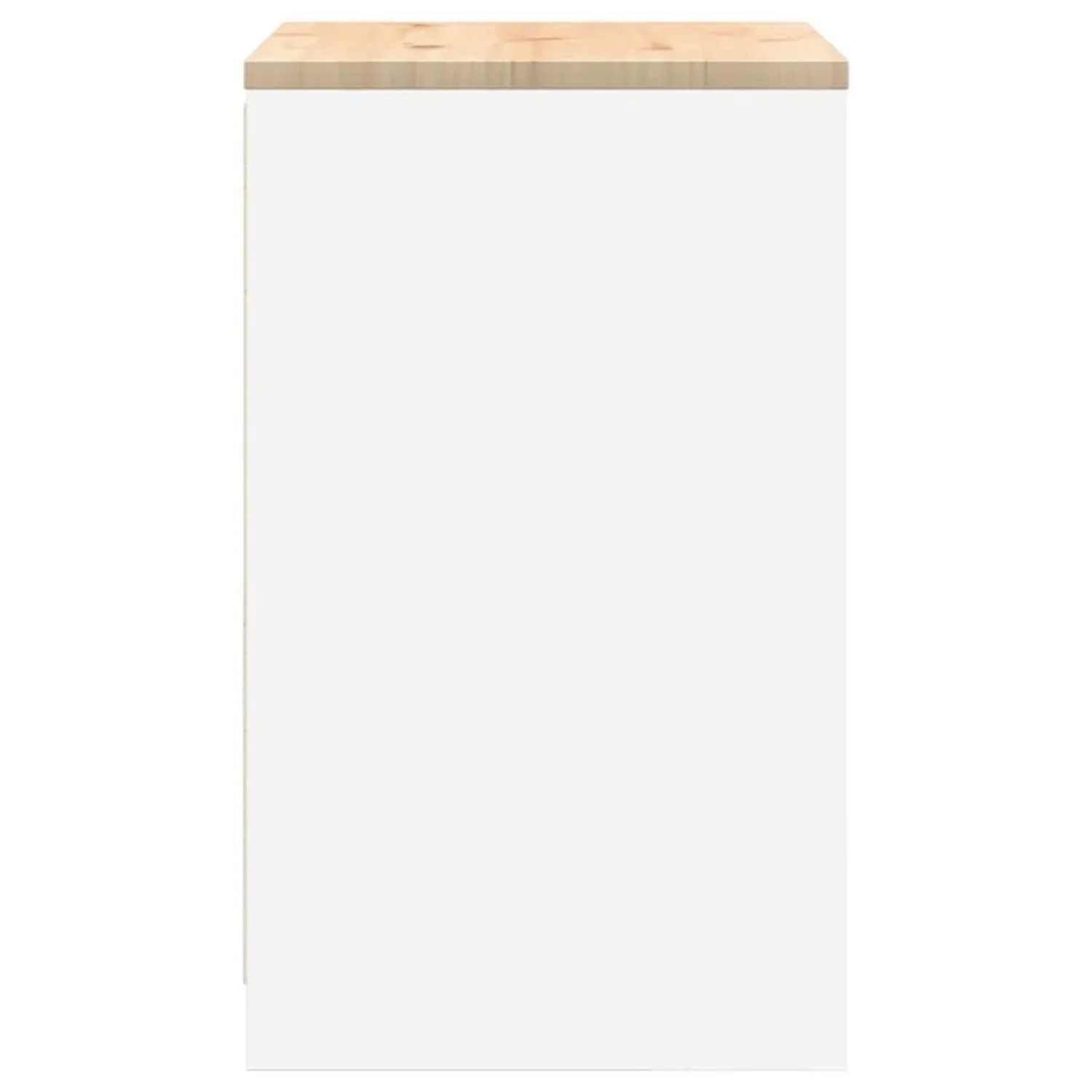 vidaXL Garagen-Aufbewahrungsschrank Weiß 60x51x85 cm Massivholz Kiefer 860571_7