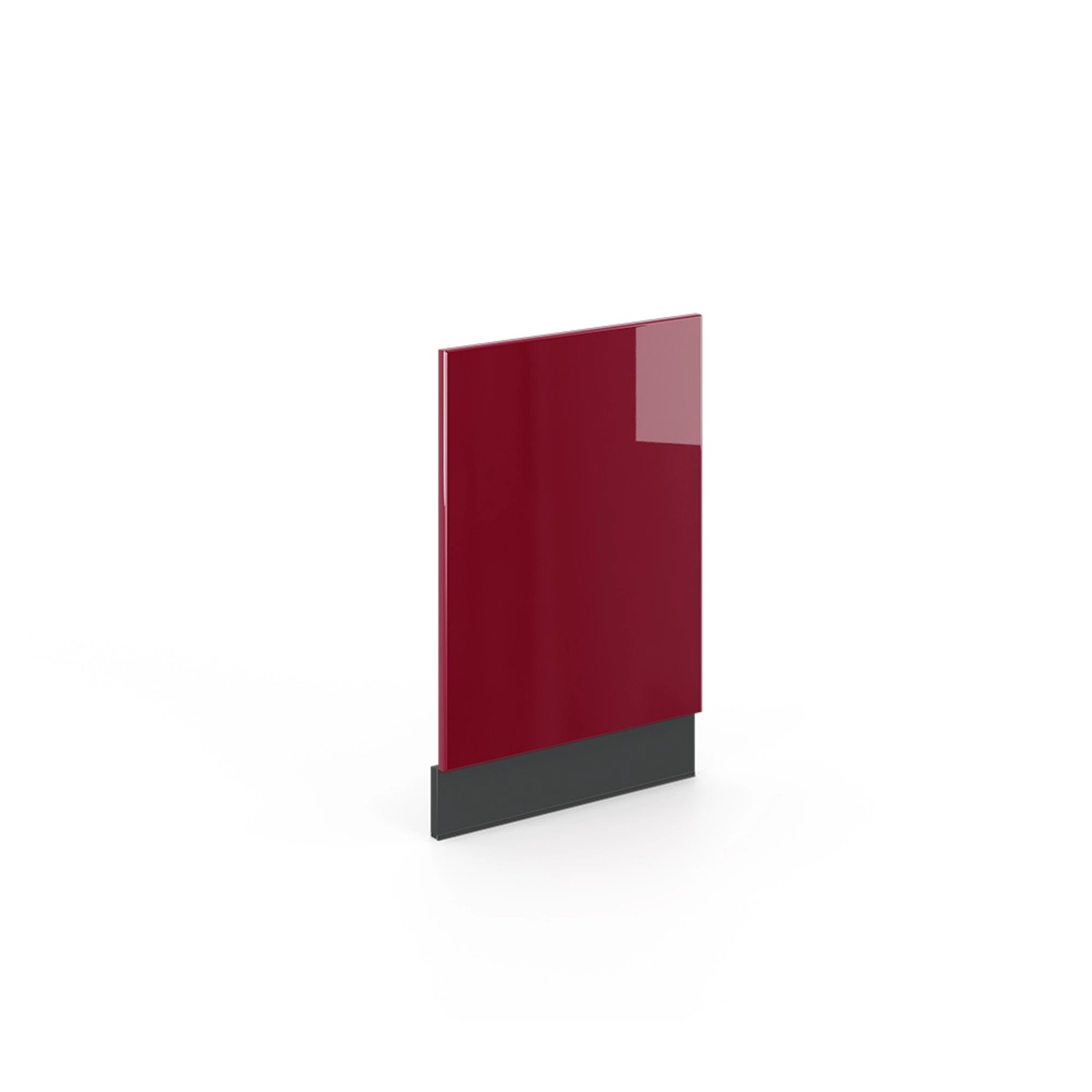 Vicco Frontblende Fame-Line Bordeaux Hochglanz/Anthrazit 45 cm ohne Arbeitsplatte