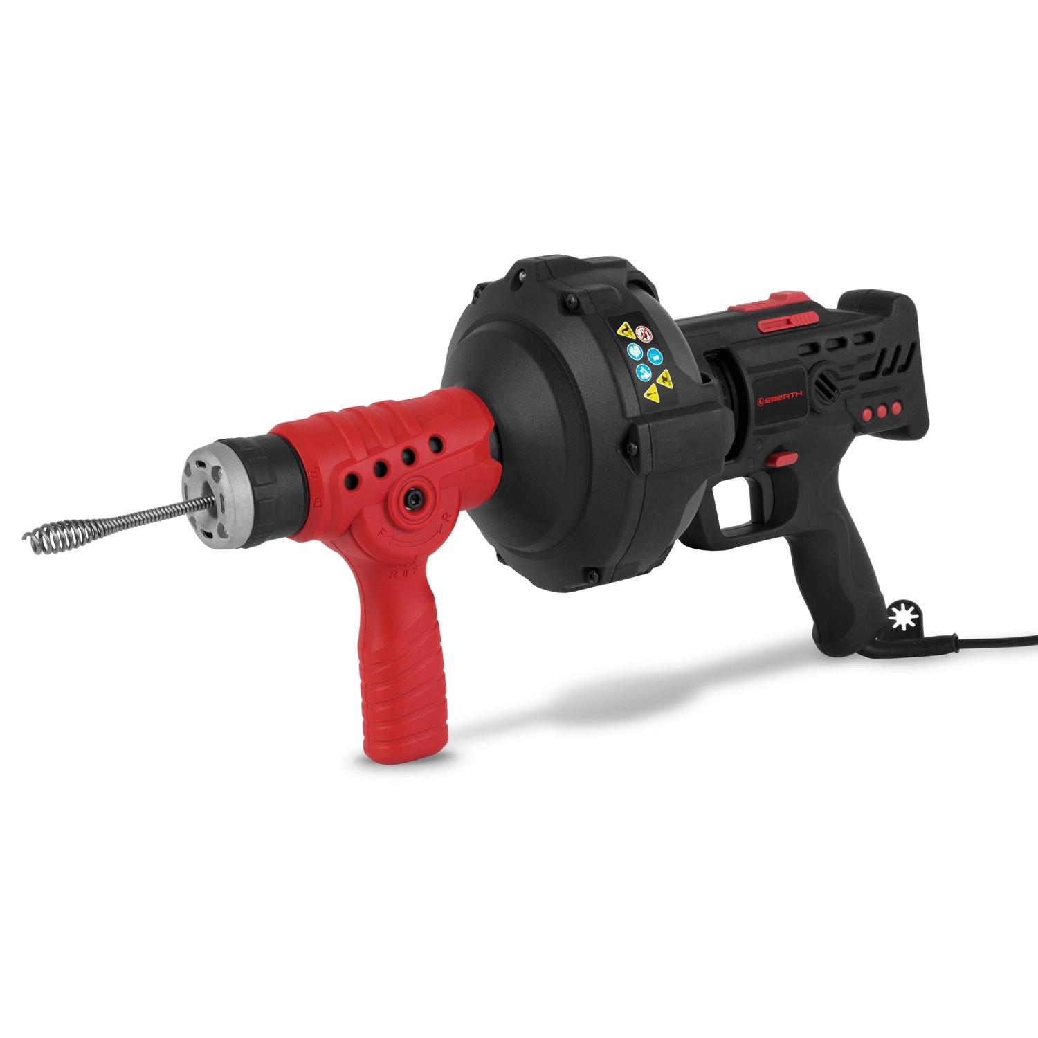 Image of EBERTH Rohrreiniger Elektrisch 300W 7,6m Spirale 11mm Spiraldurchmesser