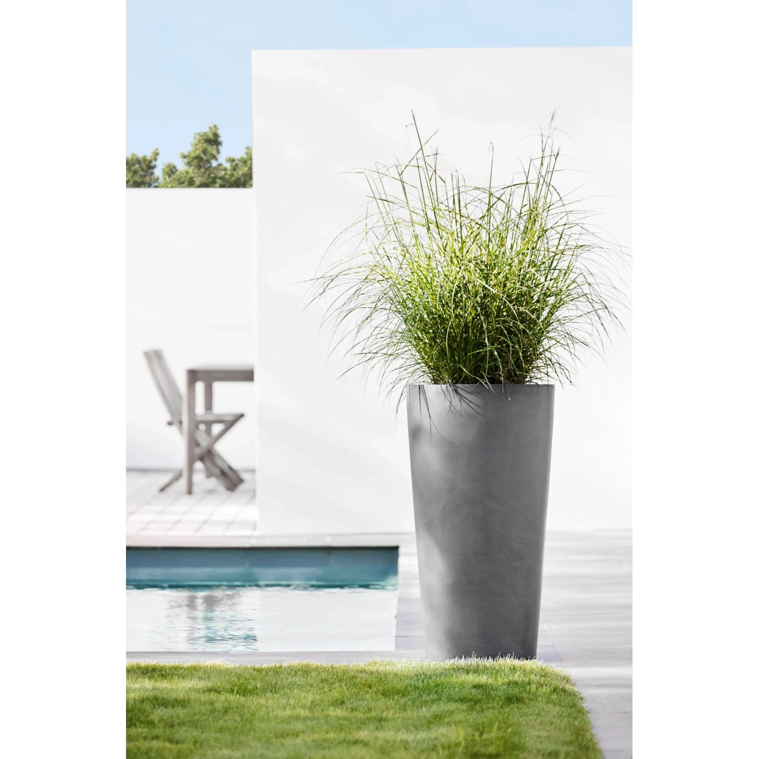 Ecopots groer Pflanztopf Amsterdam Grau 50 cm x 90 cm frostsicher kaufen  bei OBI
