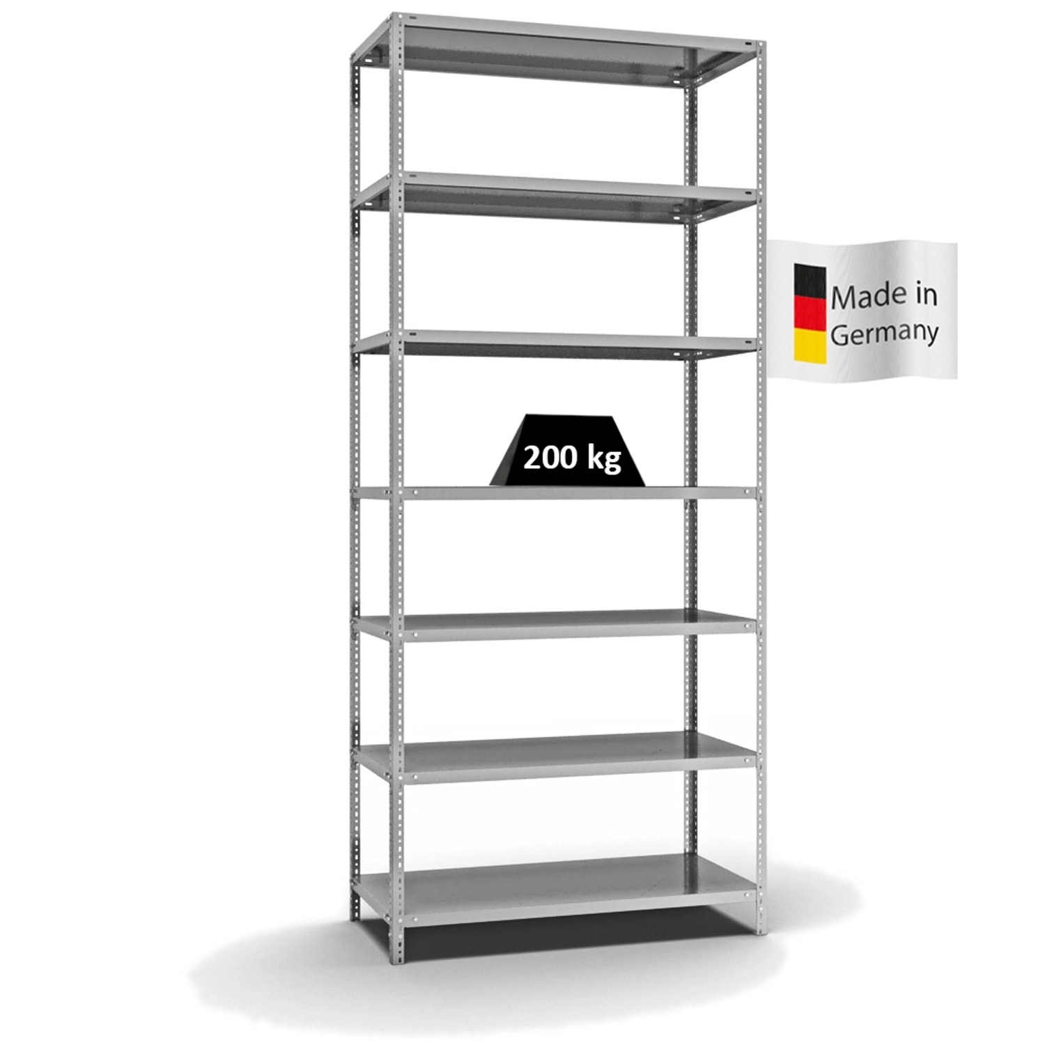 PROREGAL Fachbodenregal Schraubsystem Medium-Duty Grundregal HxBxT 300 x 13 günstig online kaufen