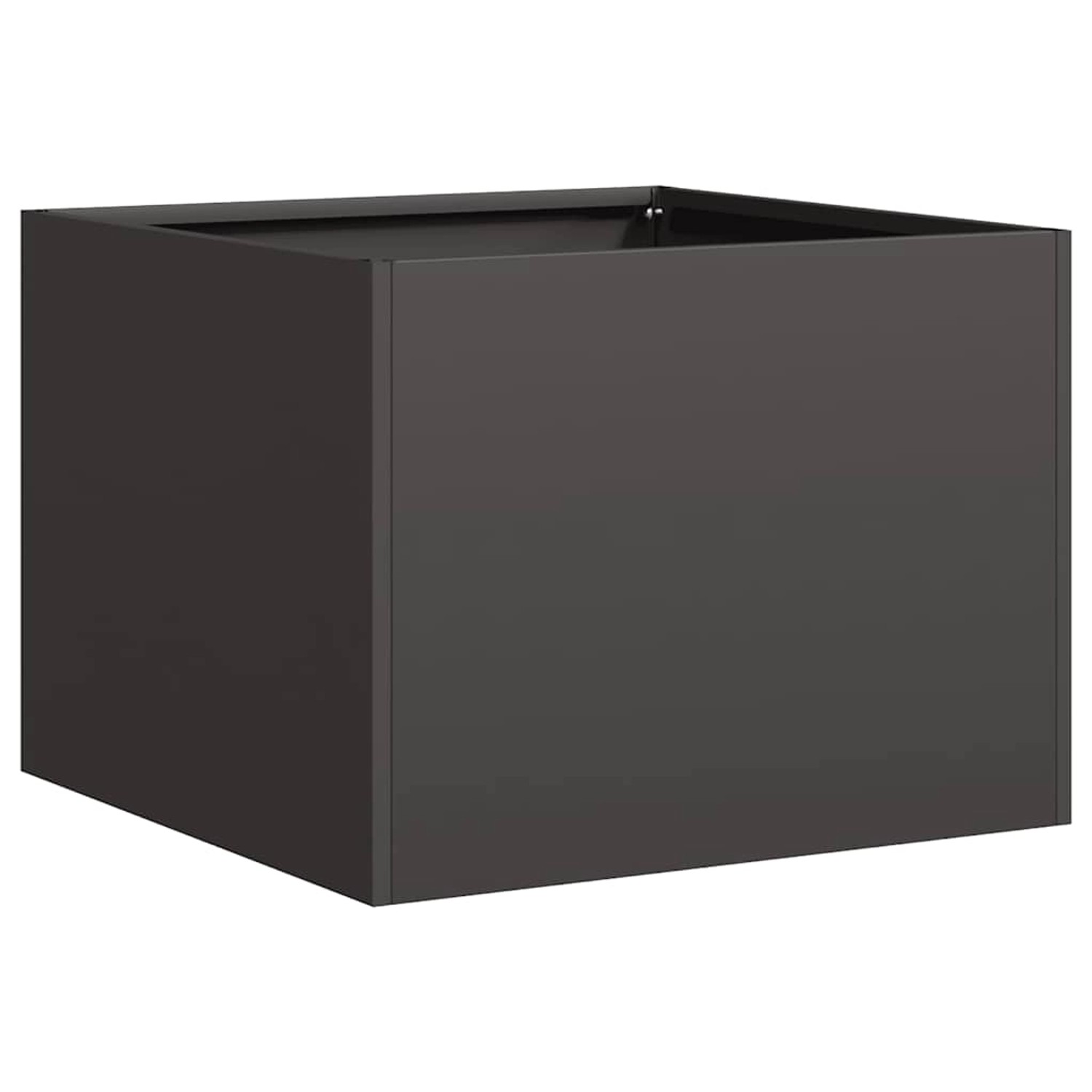 vidaXL Pflanzkübel Schwarz 40x40x30 cm Stahl 860794 günstig online kaufen