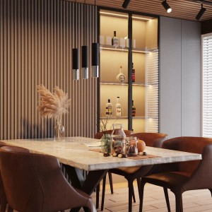 Sollux Loopez Hängeleuchte, schwarz/chrom, 2-flammig. Moderne Lampe für Esszimmer und Wohnzimmer.