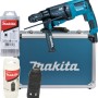 Makita 800 W Kombihammer im Koffer mit Zubehör: Bohrer, Bohrfutter und Öl.