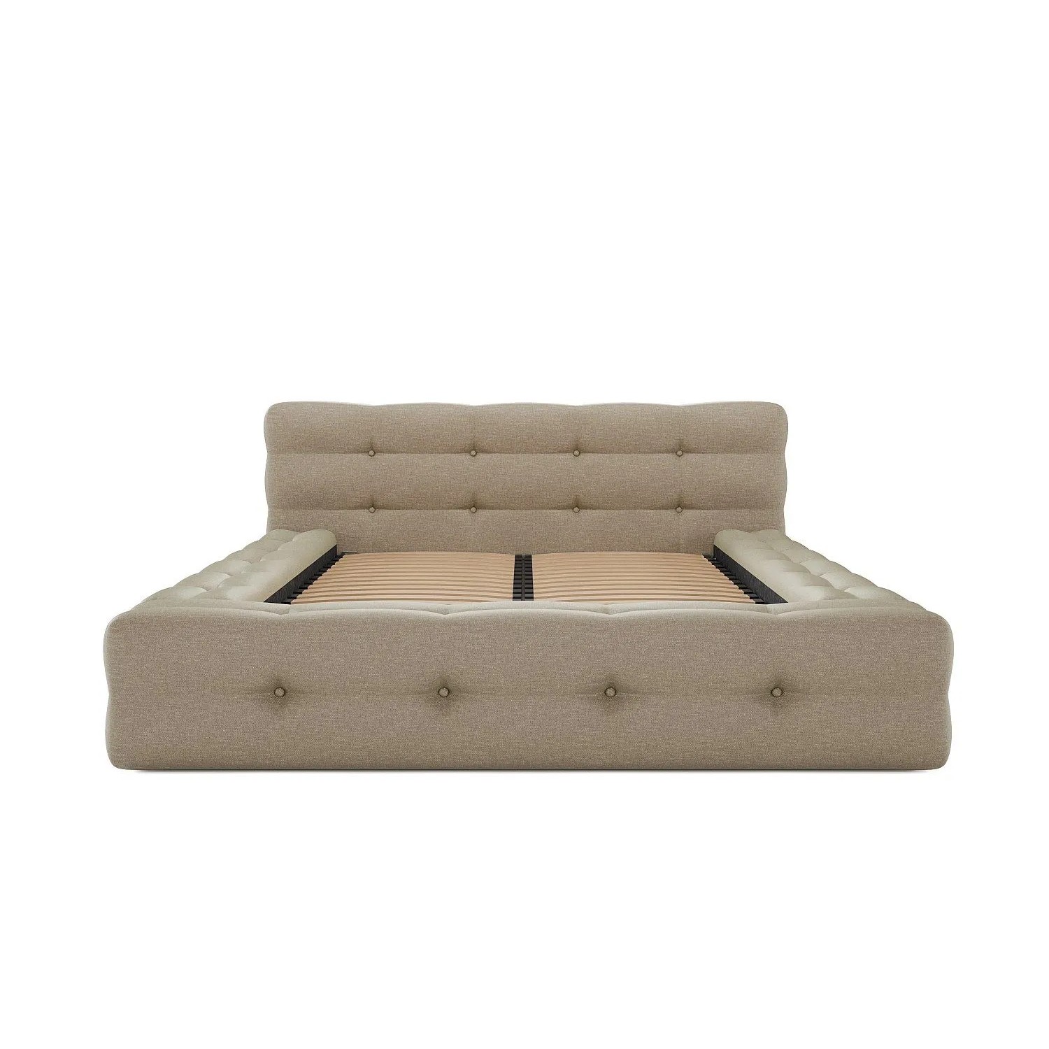 Vente-unique Bettrahmen Leruco Beige 183 cm