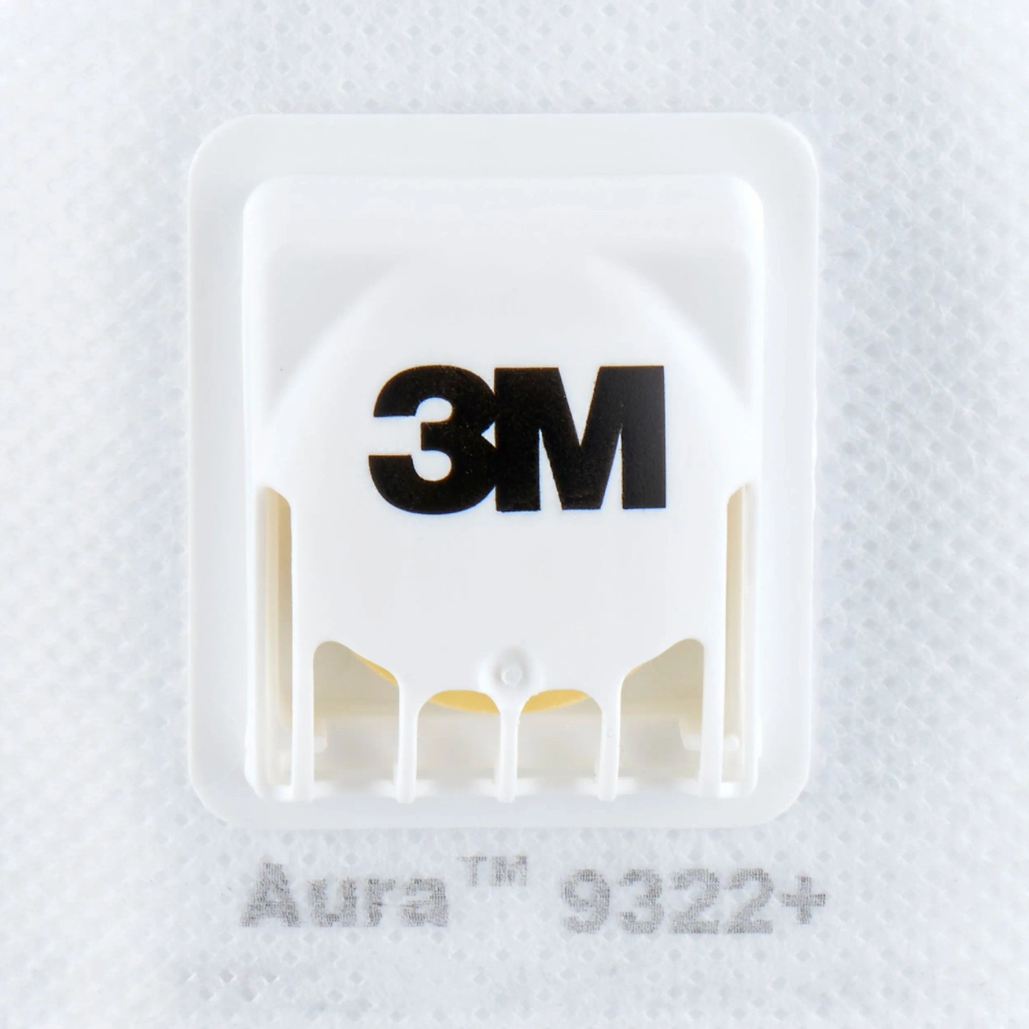 Detailaufnahme: 3M Aura 9322+ Atemschutzmaske für Hand- und Maschinenschleifen, FFP2 Schutz.