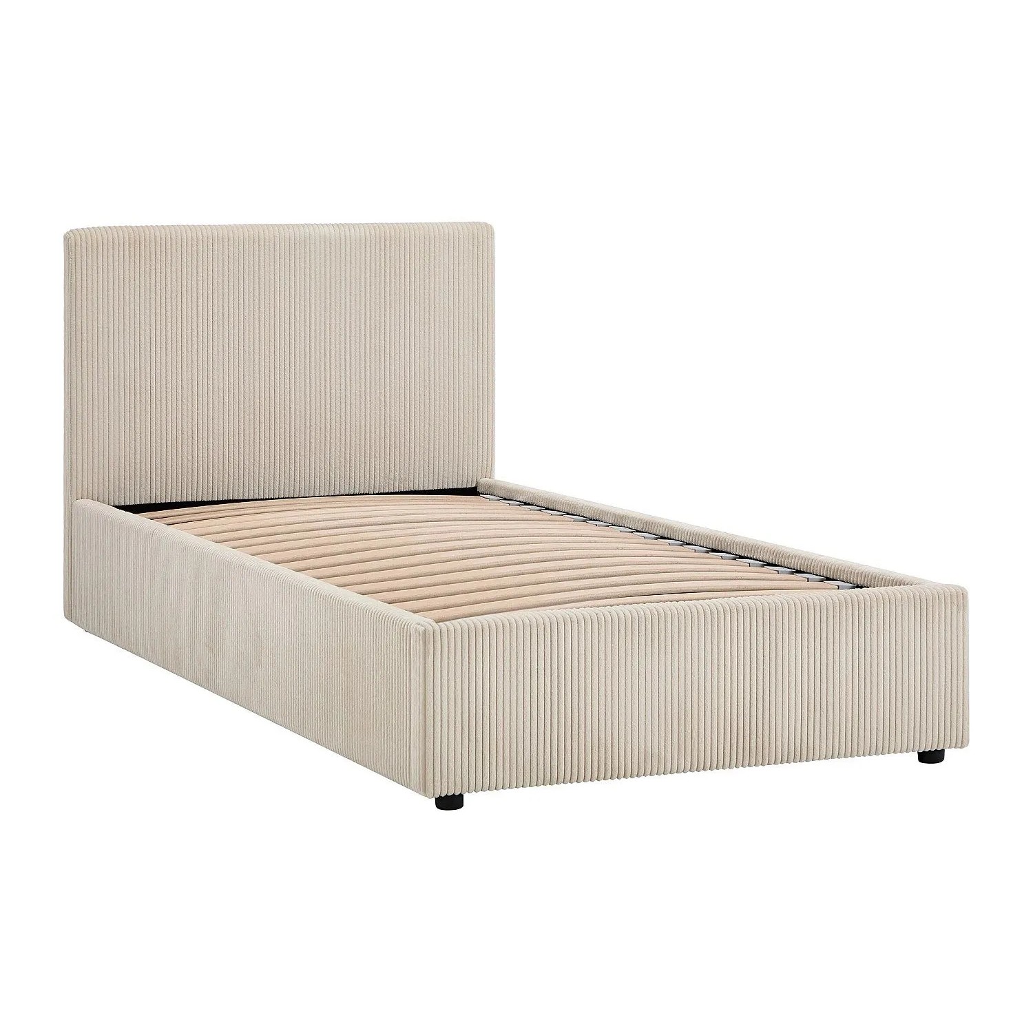 Vente-unique Bett Mit Bettkasten Valme Cremefarben 100 cm