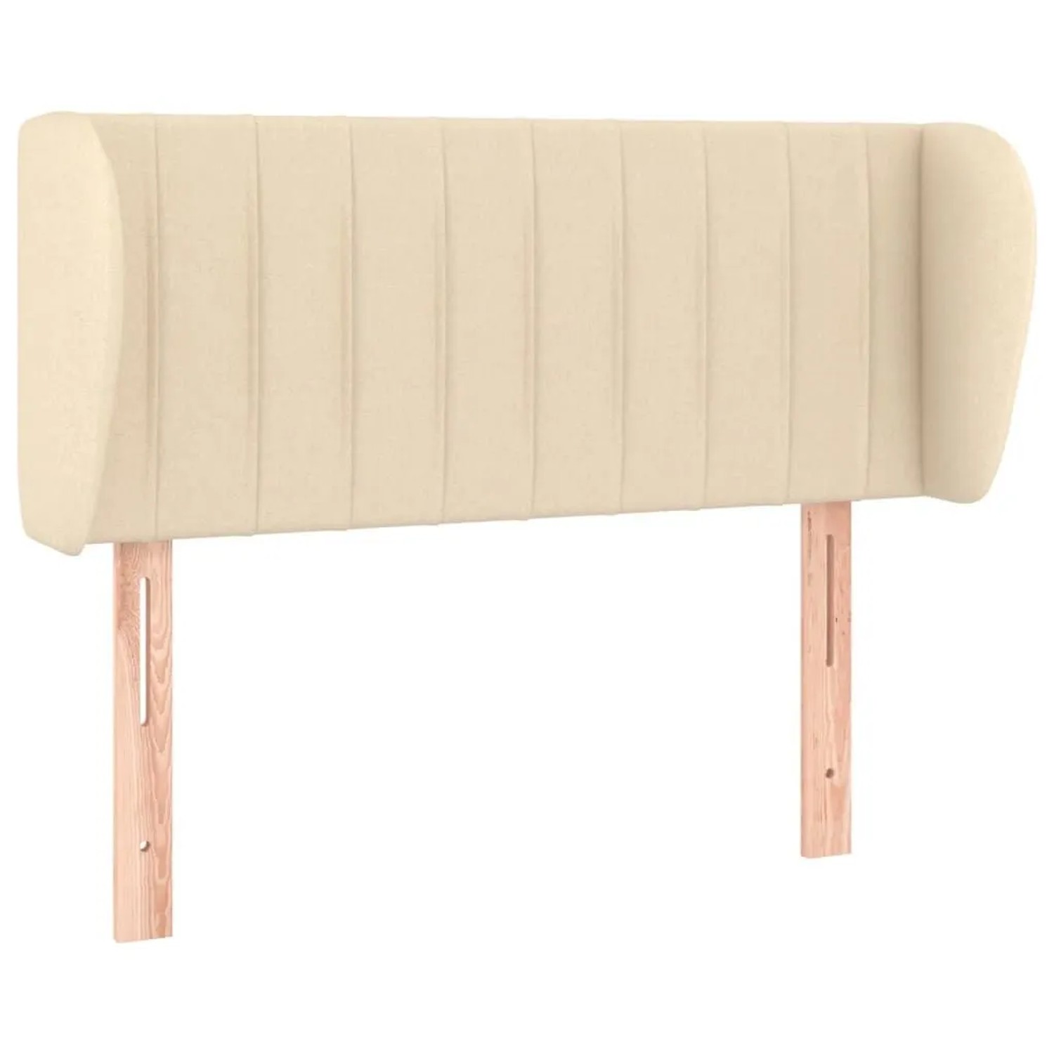 vidaXL Kopfteil mit Ohren Creme 93x23x78/88 cm Stoff 3117369