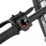 Detailaufnahme des Brose Displays am Fischer E-Bike Montis 6.0i, das Geschwindigkeit und Akkustand anzeigt.