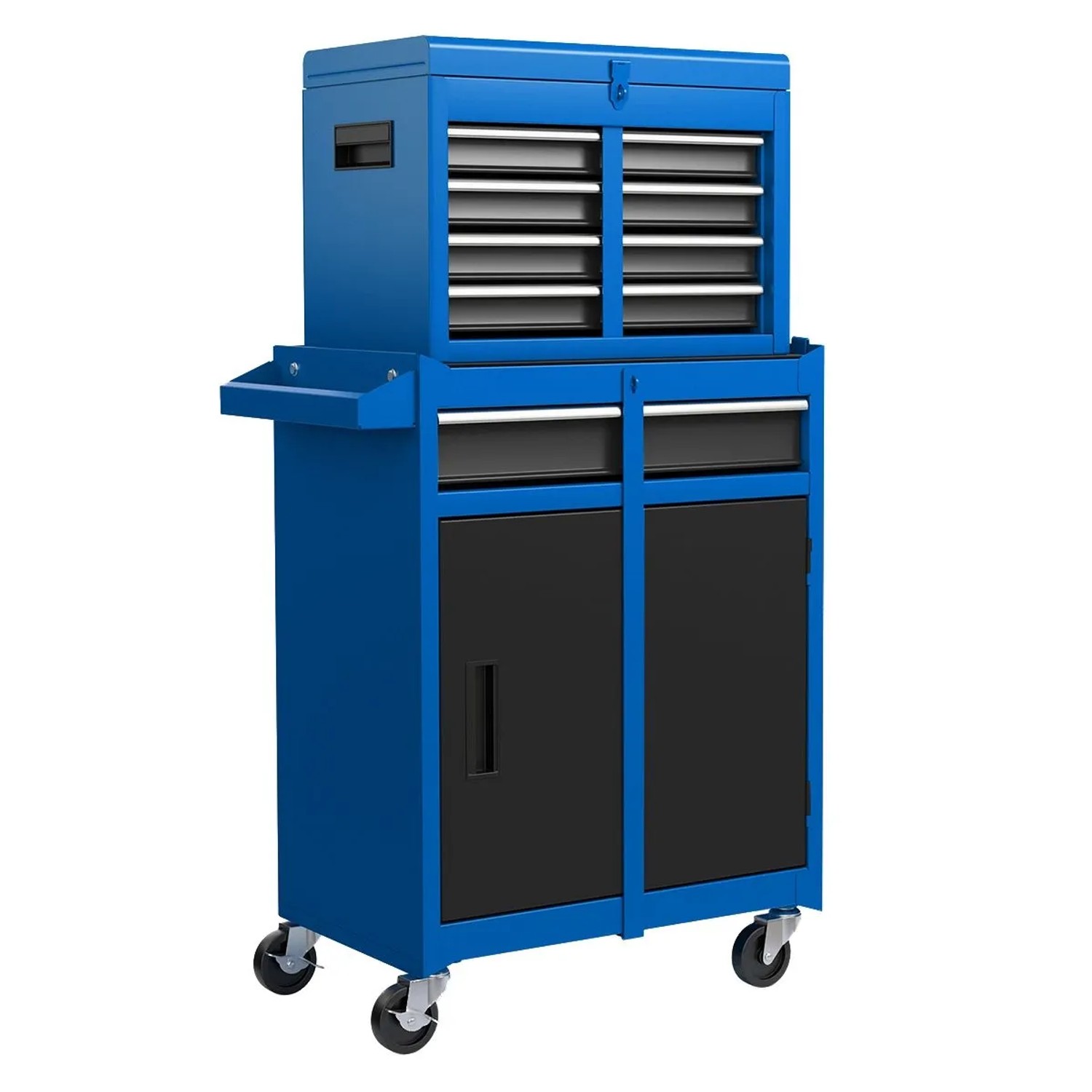 Costway Werkstattwagen 2 In 1 mit Koffer 100 kg Blau
