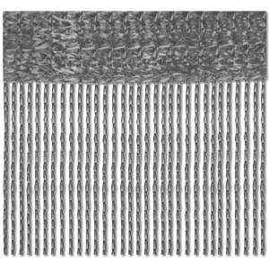 Bestlivings Fadenvorhang 2er Pack, anthrazit, 90x240cm. Dekorative Gardine oder Raumteiler.
