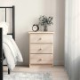 vidaXL Nachttisch ALTA aus Kiefer Massivholz mit 3 Schubladen