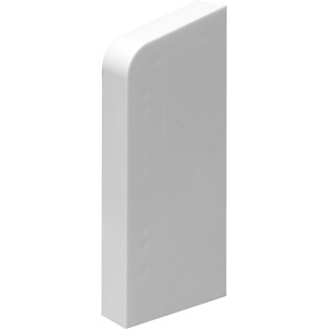 Weiße Endkappe rechts für System 11 Sockelleisten, Zubehör für Laminat & Parkett.
