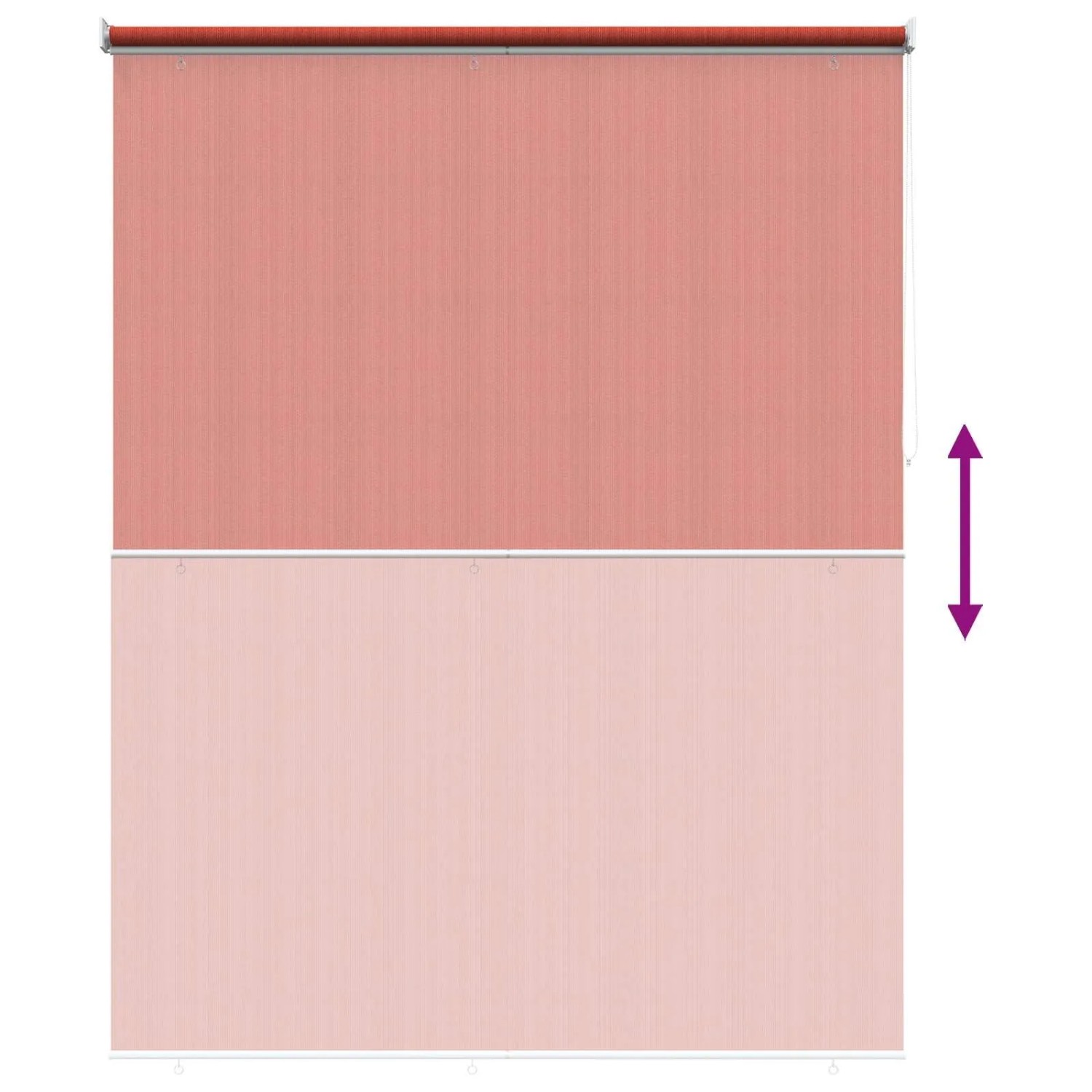 vidaXL Außenrollo 90% UV-Block Terrakotta 180 x 230 cm HDPE 42036005