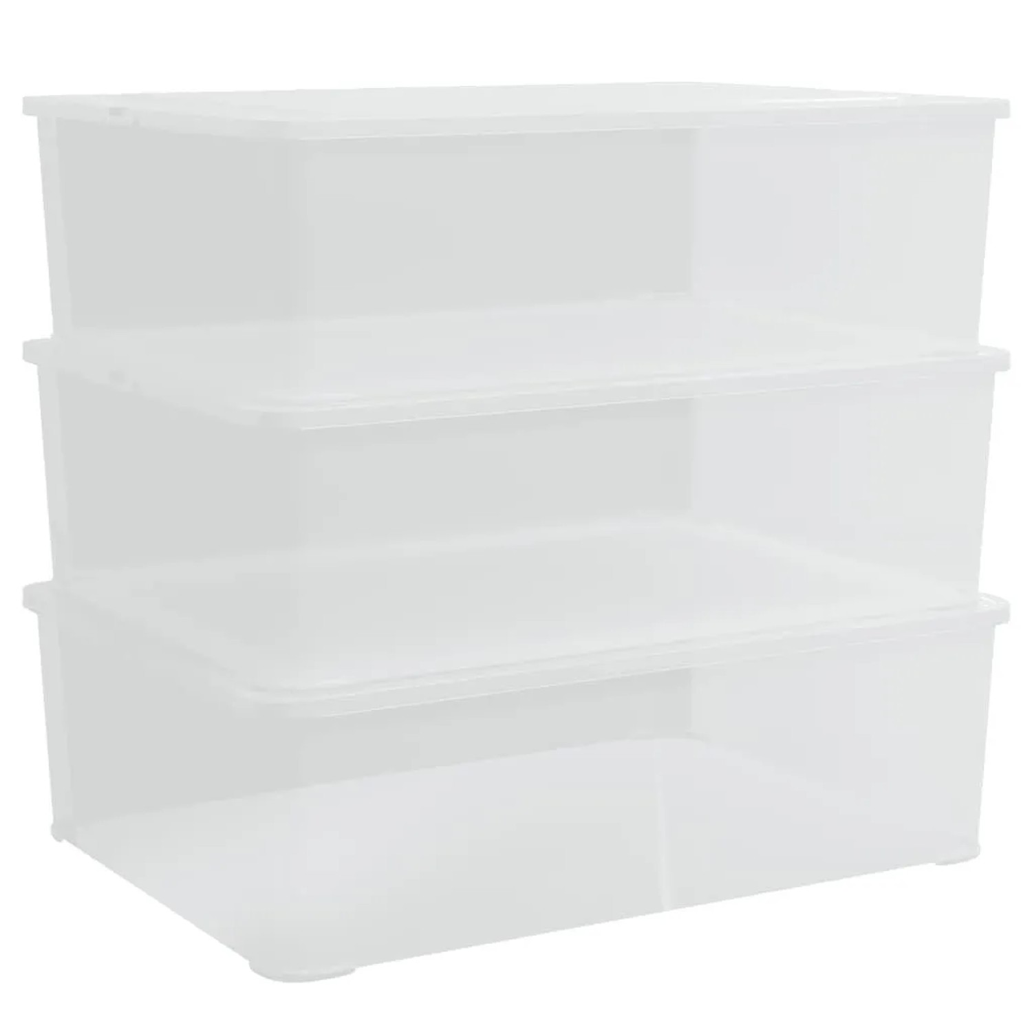 vidaXL Aufbewahrungsboxen Kunststoff 3 Stk 25 L Stapelbar 154988
