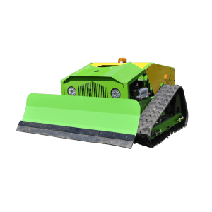 CARTIWELL Böschungsmäher CW-500S mit Raupenantrieb und Schneepflug. Ferngesteuerter Benzin-Rasenmäher.