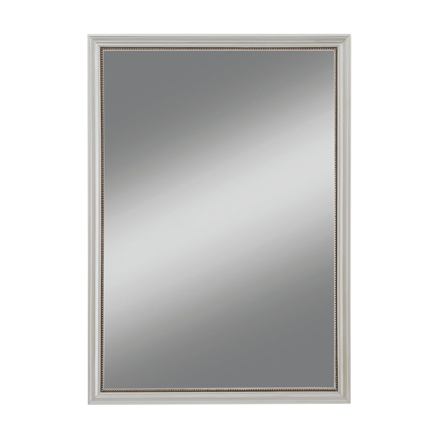 Kristall-Form Rahmenspiegel Montana 50 cm x 70 cm Silberfarben