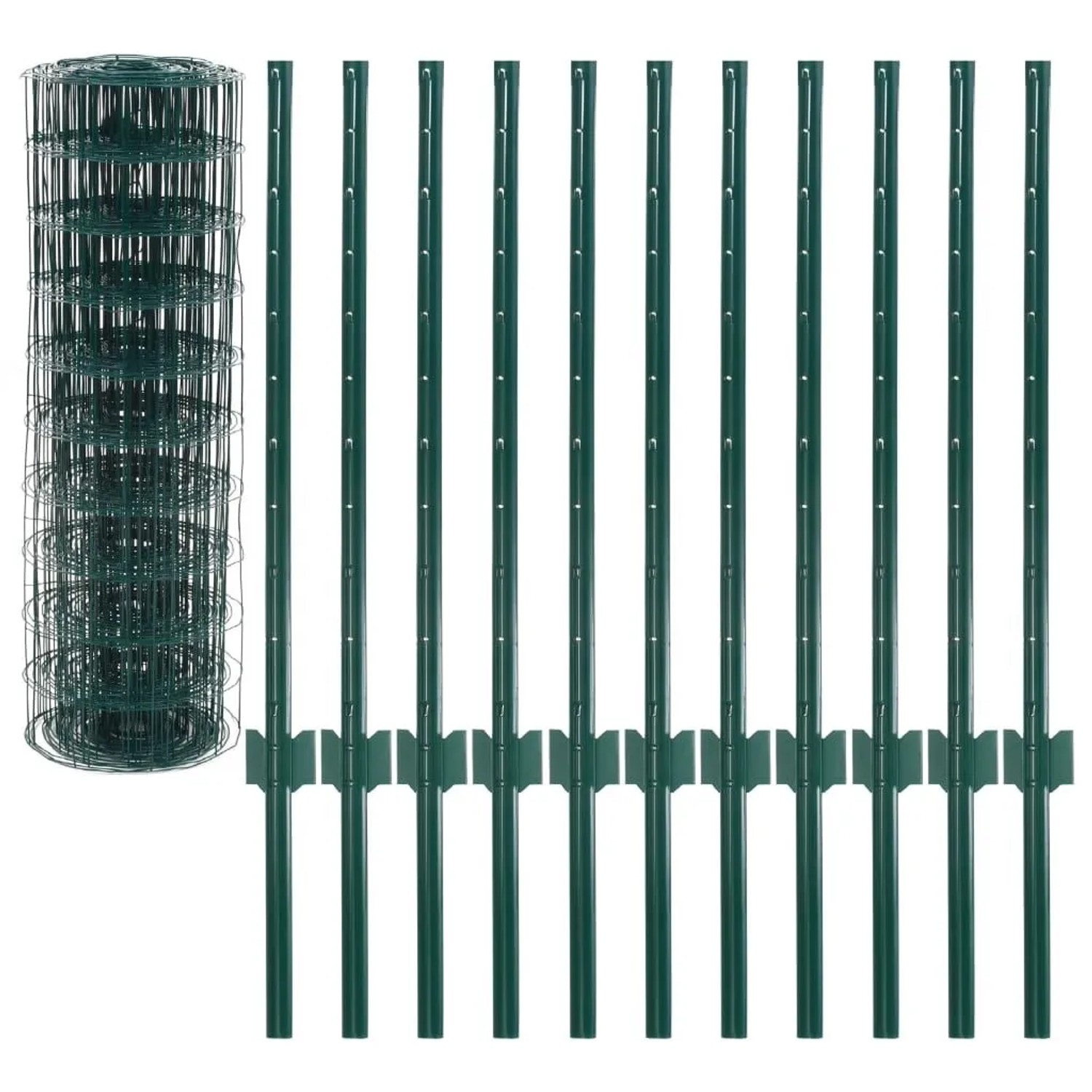 vidaXL Metallzaun Stahl 20 x 0,8 m Grün 142810_3