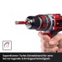 Einhell Diamant-Fliesenbohrer im Einsatz mit roter Bohrmaschine. Bohrersets für präzise Löcher.