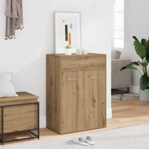 vidaXL Schuhschrank Artisan-Eiche 60x35x84 cm Holzwerkstoff 855953