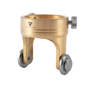 STAHLWERK Führungsschlitten für P-60 Plasmabrenner, Messing mit Rollen.