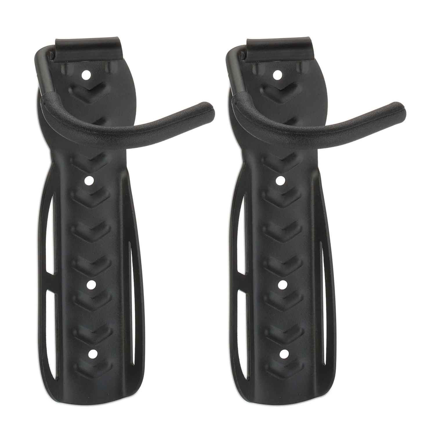 Relaxdays Fahrrad Wandhalter Stahlblech 2er Set 26,5 cm x 10 cm x 12 cm