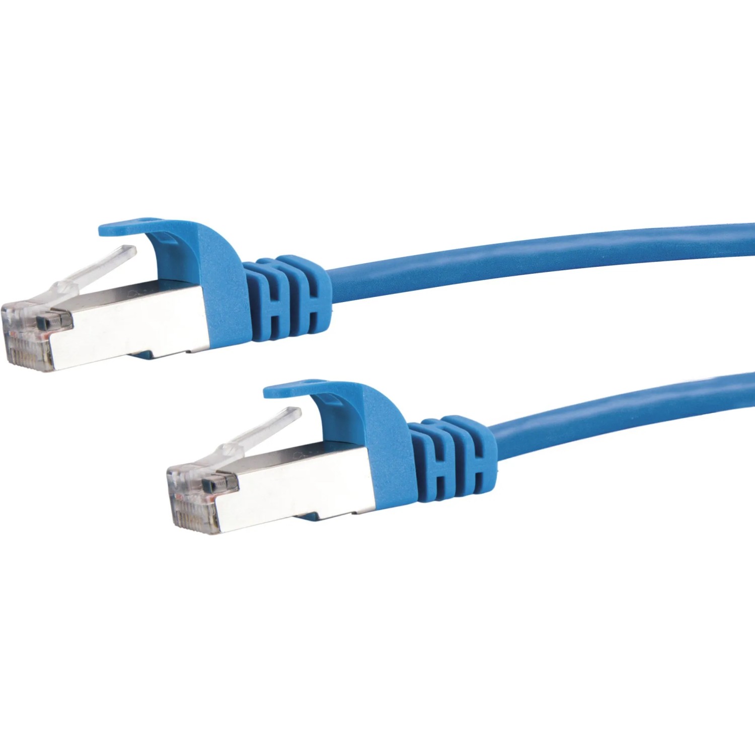 Blaues Schwaiger CAT 6 Netzwerkkabel, 2,5 m, für schnelle Datenübertragung im Heimnetzwerk.
