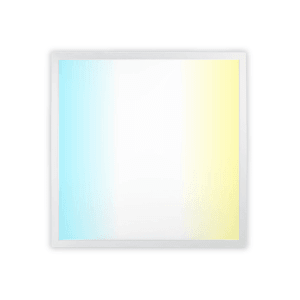 Quadratisches LUXULA LED Panel für Rasterdecken, Farbtemperatur von kalt- bis warmweiß einstellbar.