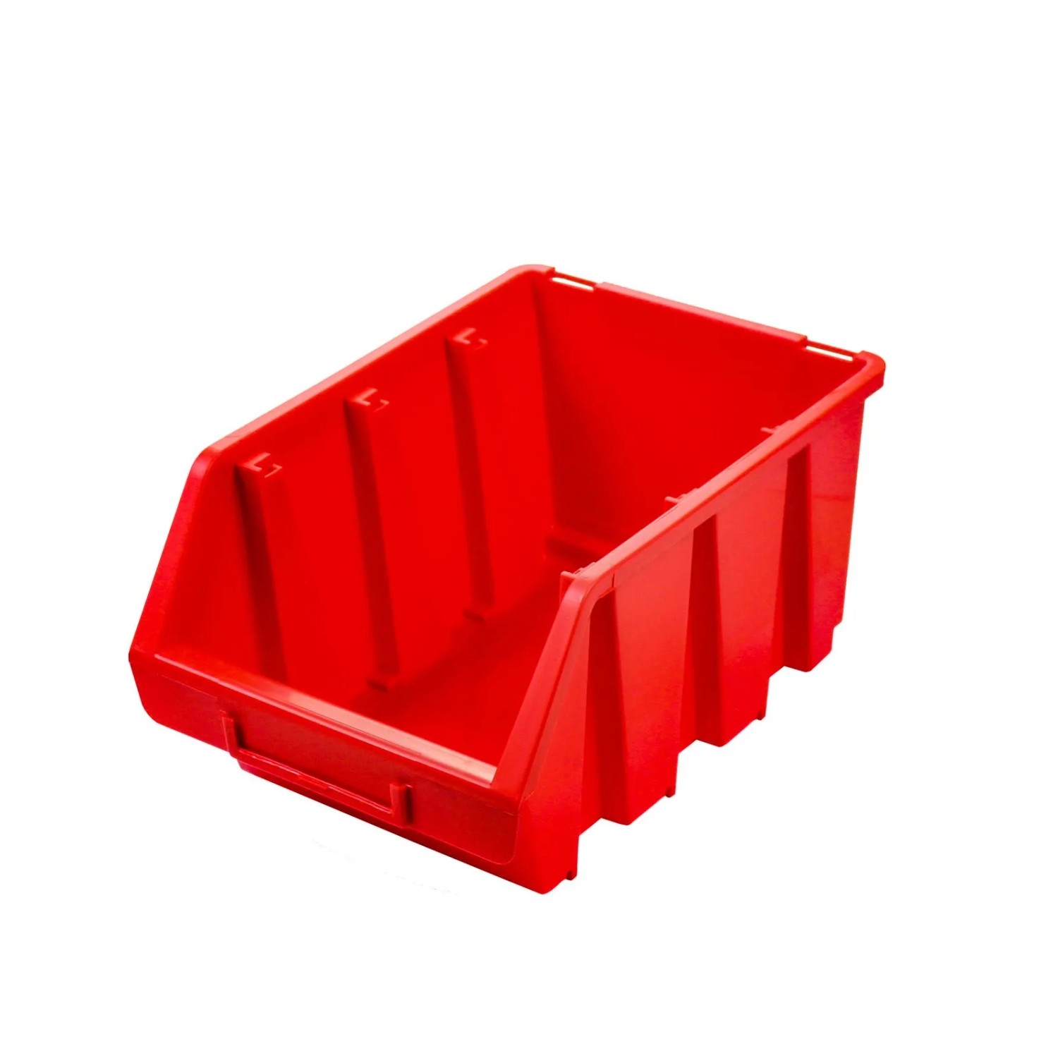 PROREGAL Sichtlagerbox 3 HxBxT 12,6x17x24cm Polypropylen Rot