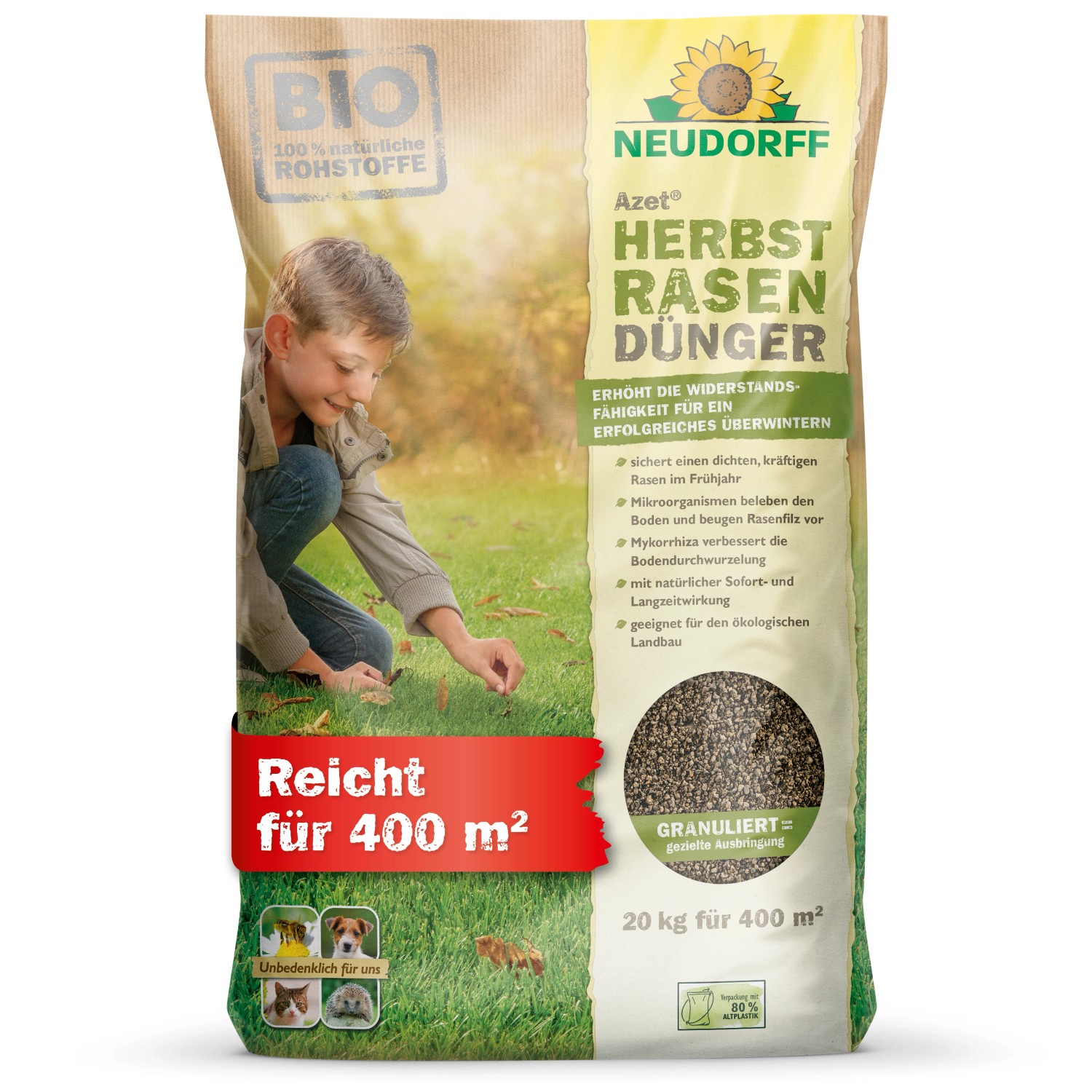 Neudorff Azet Herbst Rasendünger-20 kg günstig online kaufen