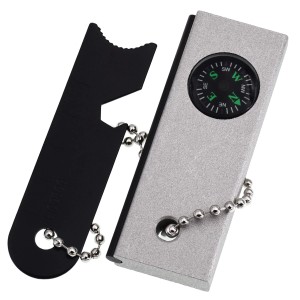 Tifler Magnesium Feuerstein mit Kompass und Schaber für Camping & Outdoor.
