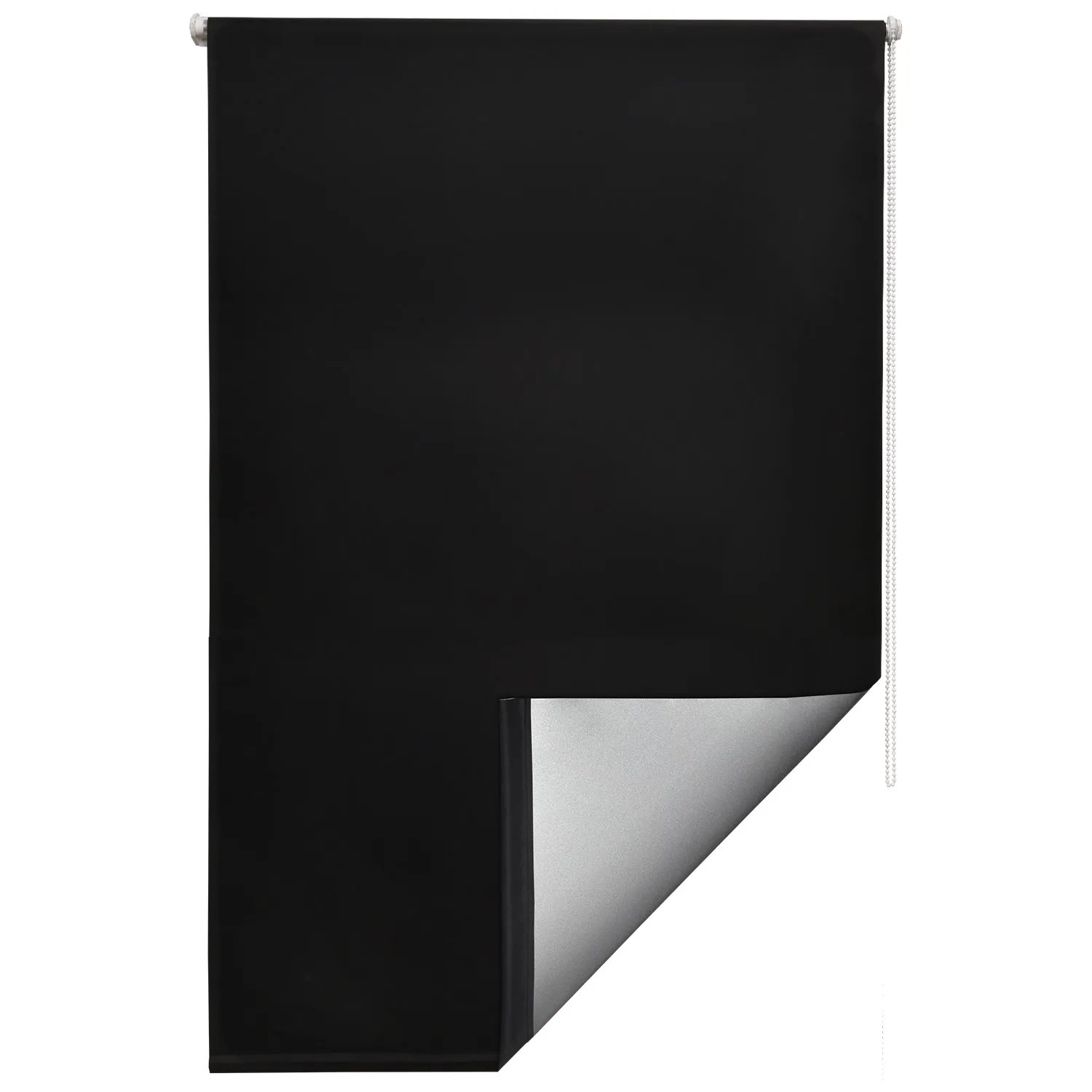 Schwarzes Sol Royal Thermorollo SolReflect T42, 100x160cm, mit Thermobeschichtung.