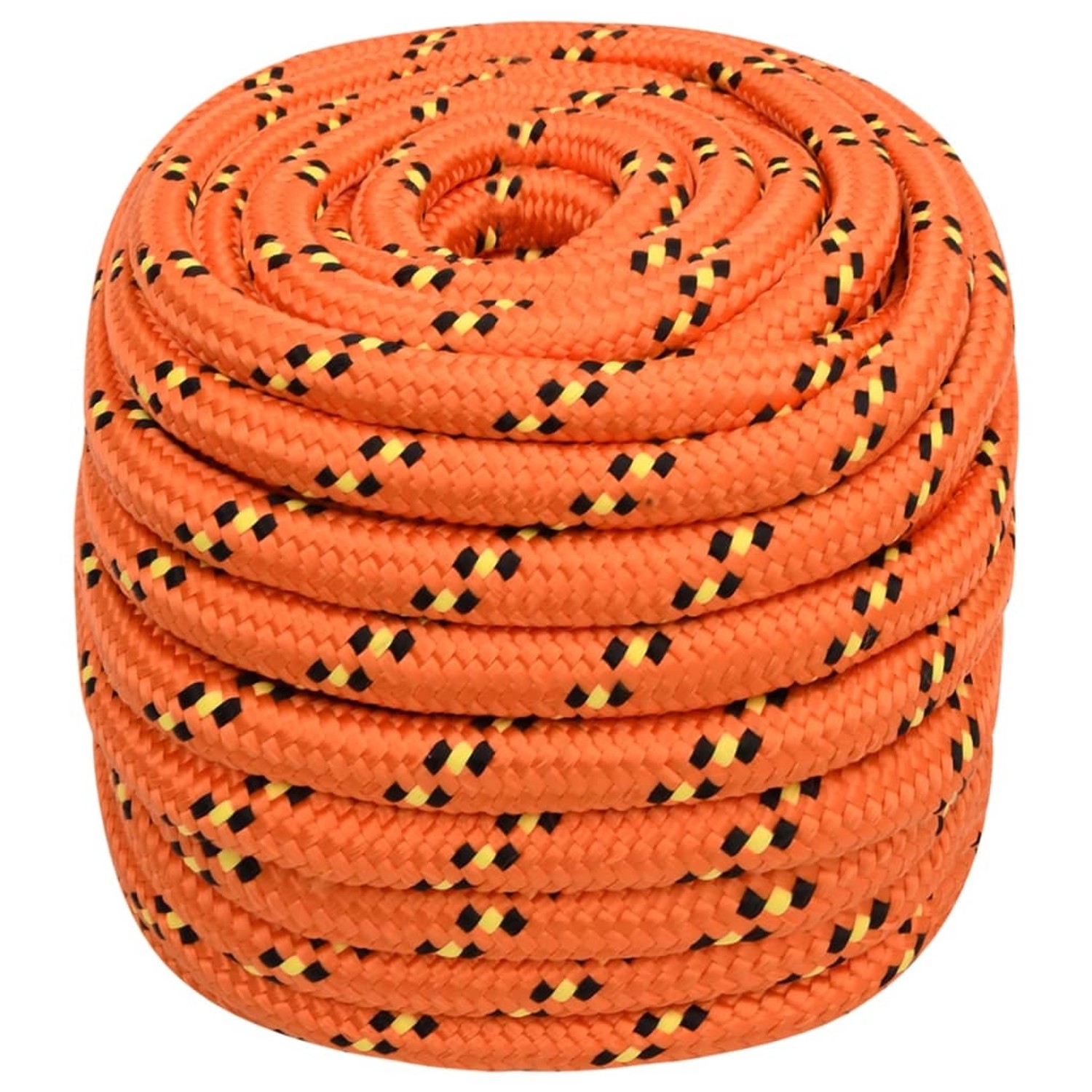 vidaXL Bootsseil Orange 20 mm 25 m Polypropylen 152685