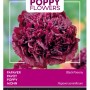 Mohn 'Black Peony' Buzzy Poppy Flowers Samen Circa 0,08 g Gefüllte Dunkelviolette Blüten
