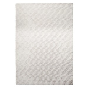 Art Universe Teppich Dune Ivory, 80x150 cm. Weicher Kurzflor Teppich in Elfenbein mit dezentem Wellenmuster.