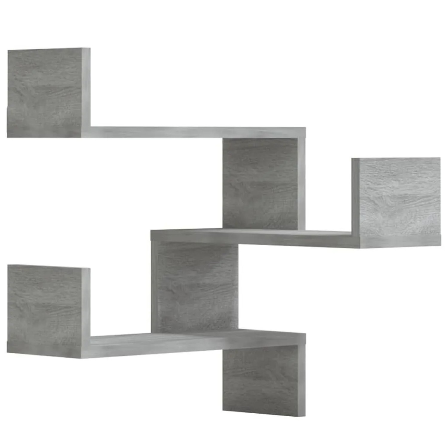 vidaXL Wand-Eckregale 2 Stk Grau Sonoma 40x40x50 cm Holzwerkstoff 815207