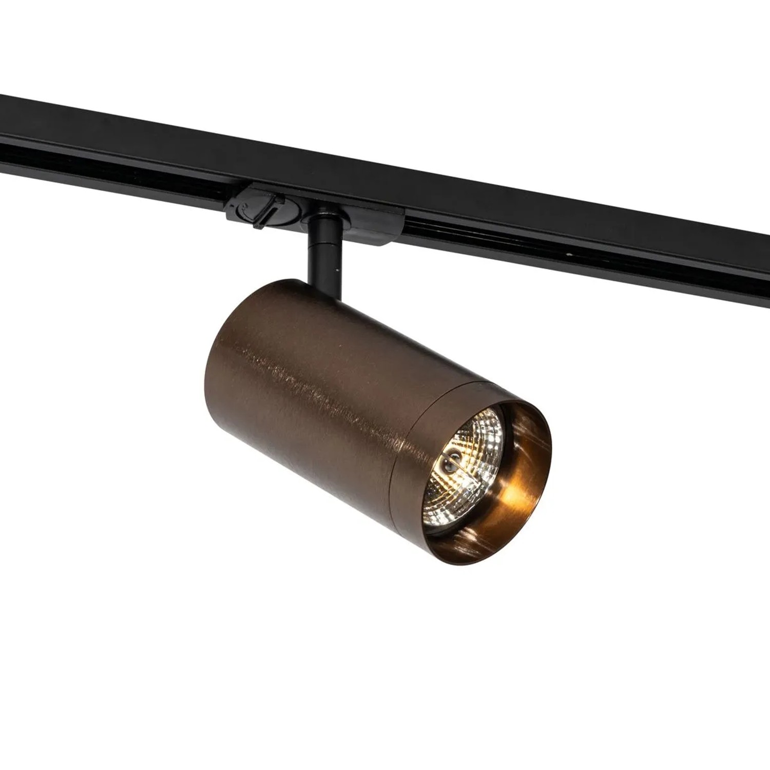 QAZQA Moderner Spot Dunkelbronze für Schienensystem 1-phasig 70mm Iconic Jeana Luxe