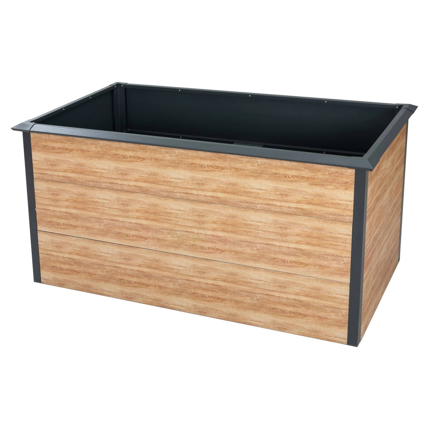 Westmann Metall-Hochbeet Primus-Multi L 150 x 75 x 77 cm Holzoptik/Anthrazit