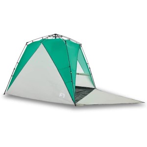 vidaXL Strandzelt 4 Personen Seegrün Quick Release Wasserdicht 4005306