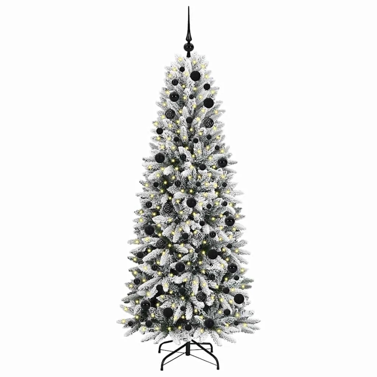 vidaXL Künstlicher Weihnachtsbaum mit 300 LEDs Weiß 73 x 73 x 180 cm 3396046