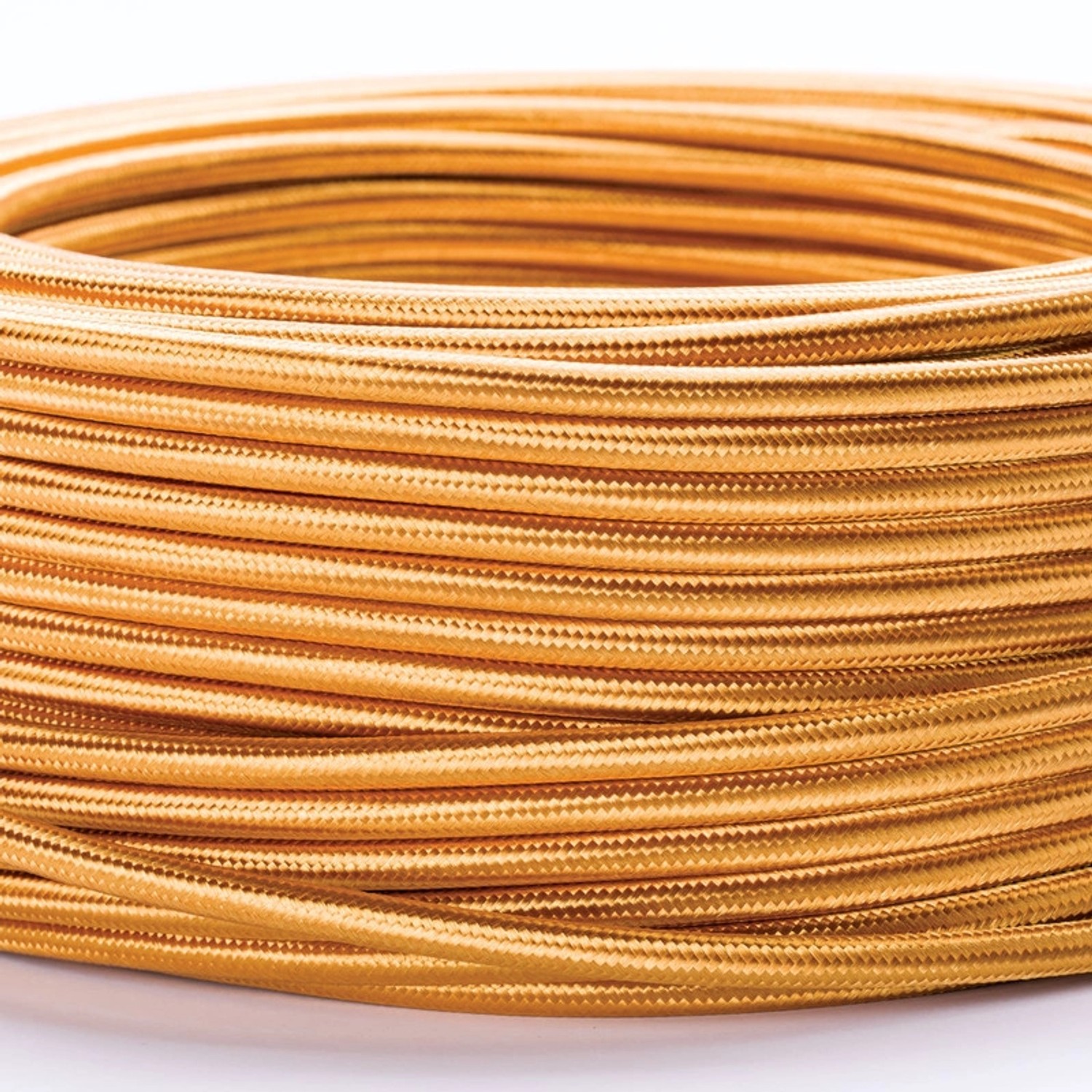 Orion Lightstyle Lampen Textilkabel 3 Adrig Gold Meterware