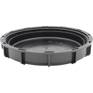 Schwarzer Deckel DN 225 für IBC Tanks, Zubehör für Regentonnen.
