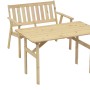 Merxx Gartenmöbel-Set Sylt, 4-teilig aus Kiefernholz: 2 Sessel, Bank, Tisch. Ideal für Garten & Terrasse.