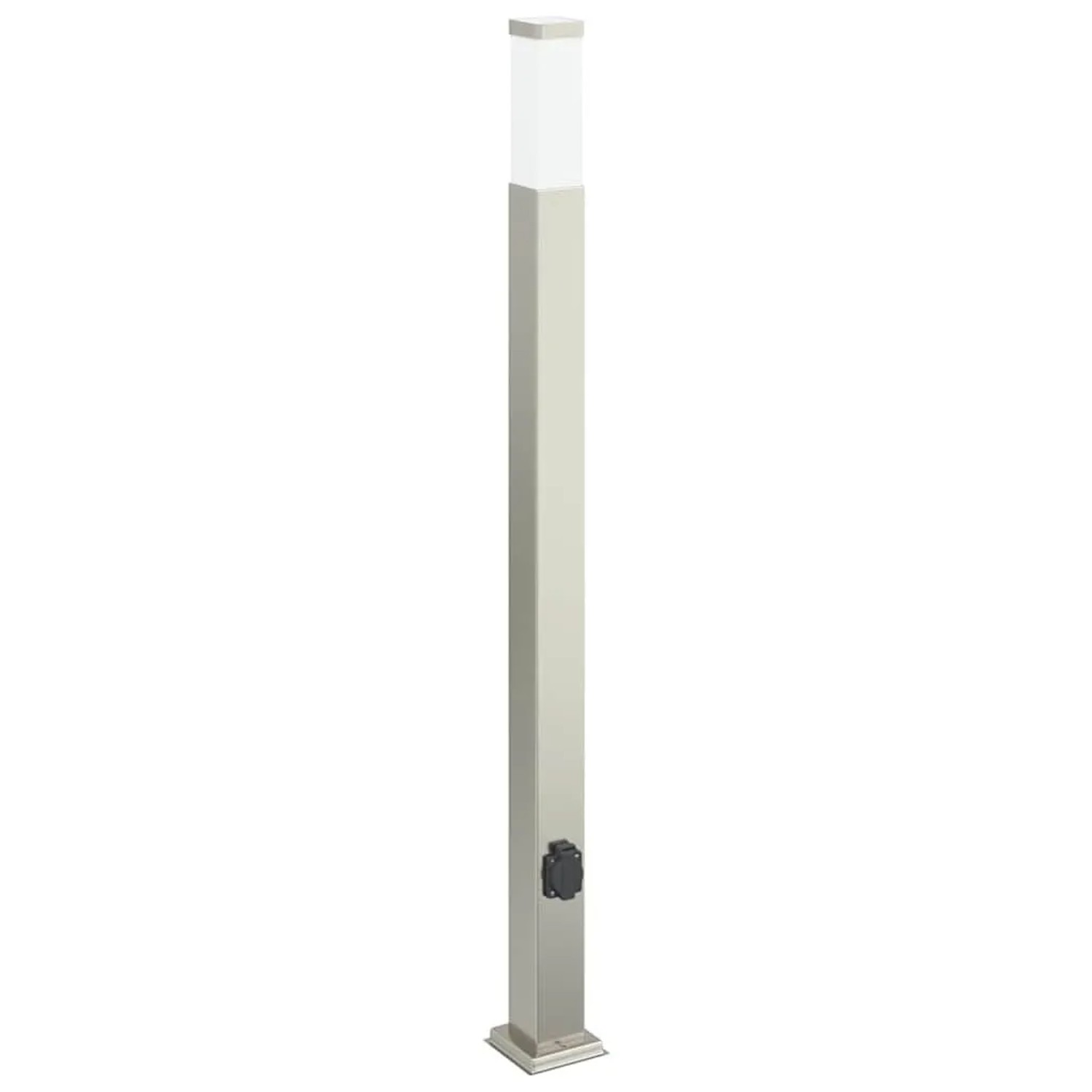 vidaXL Pollerleuchte mit Auslass 110 cm Edelstahl IP44 4006063