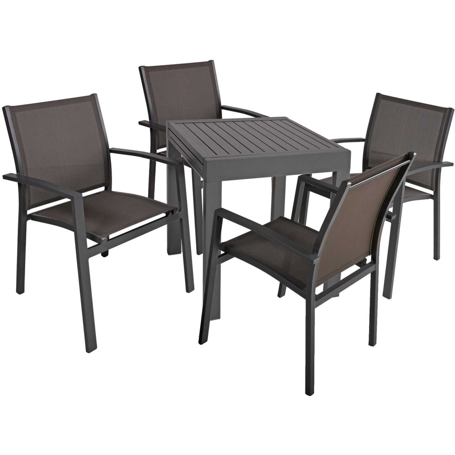 Garden Pleasure GartenmöbelSet Elena 5teilig Anthrazit kaufen bei OBI